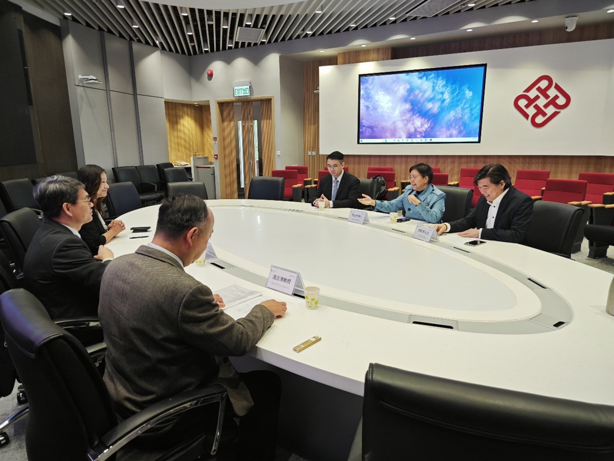 大灣區低空經濟聯盟與香港理工大學會面